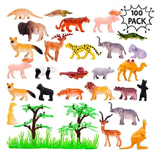 UR Cute Assorted Farm & amp; Forest Animals Set Toys Domest Model Clas UR Cute Assorted Farm & amp; Forest Animals Set Toys Domest Model Clas